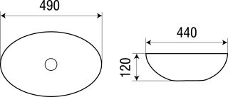 Раковина накладная WW SK  Арт. ELBACH 1025 10000003856